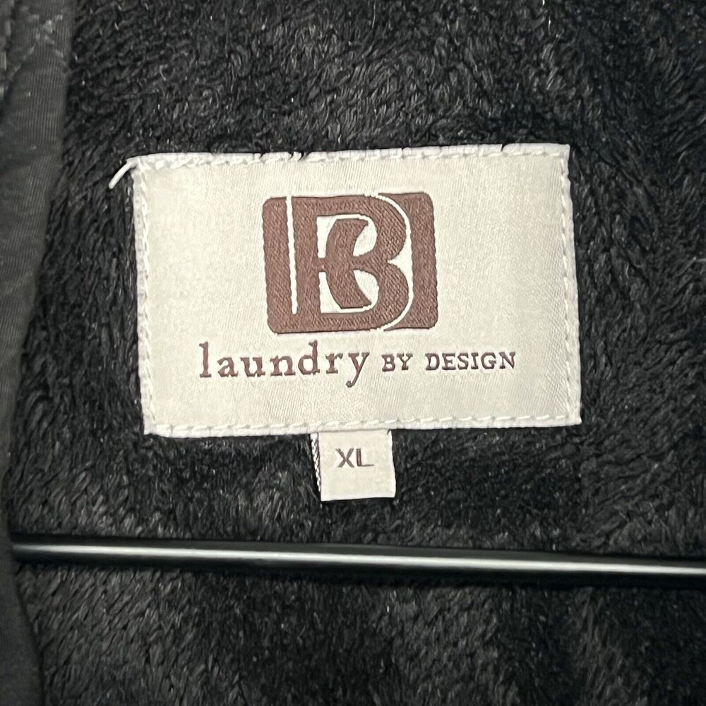 Laundry By Design Black Jacket XL Zip Button Hook - Picture 3 of 10